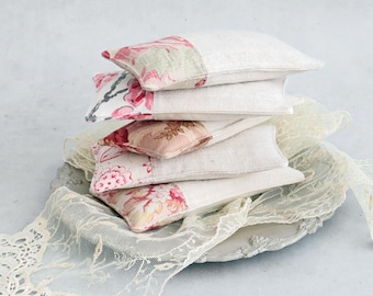 French Lavender Sachet - Vintage Floral and Linen