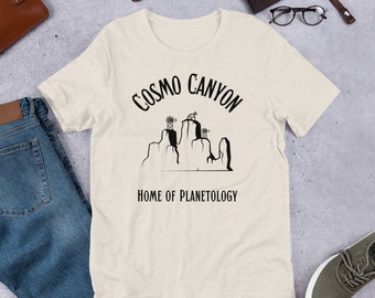 Cosmo canyon home of planetology final fantasy 7 rebirth inspired video game Unisex t-shirt