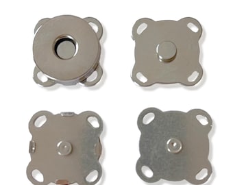14mm Sewn-On Magnetic Closure/Fastener for Purses and Craft - 10sets