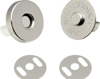 Metal Magnetic Snap Button Closure Fastener for Purses and Craft- 10mm