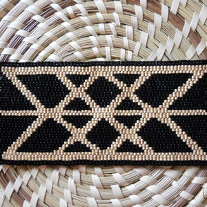 PATTERN: 2-Drop Even Count Peyote Stitch Mini-Tapestry, &quot;Web of Wyrd&quot;, 2 Colors