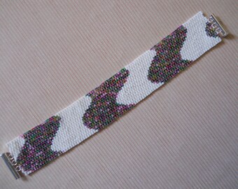 PATTERN: 2-Drop Even Count Peyote Stitch, Ripples - Narrow Version, 2 Colors, Suitable for Beginners
