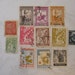 12 Vintage Postage Stamps, Portuguese India, 1950s, Some Uncanceled