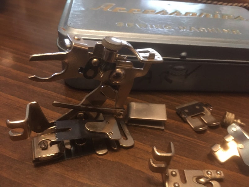Lot of vintage sewing machine feet guides parts plus accessory Etsy