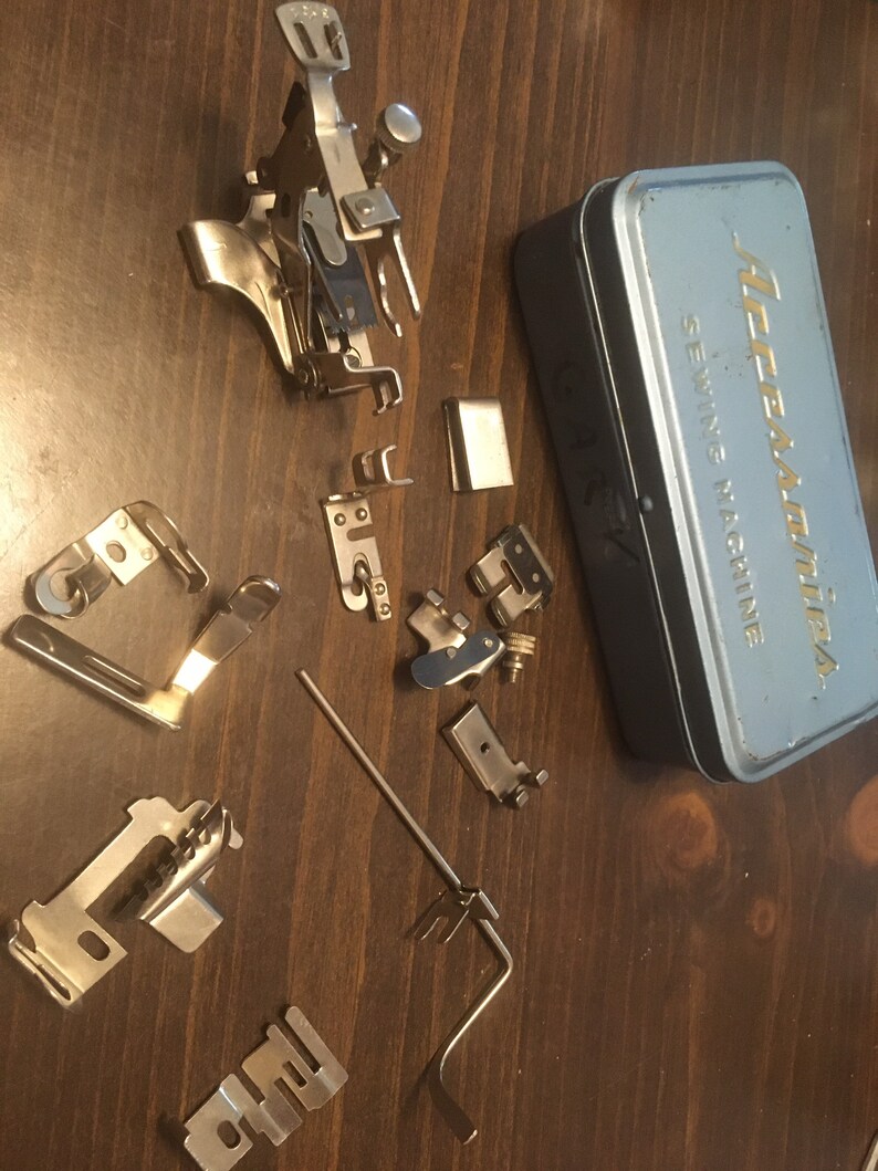 Lot of vintage sewing machine feet guides parts plus accessory Etsy