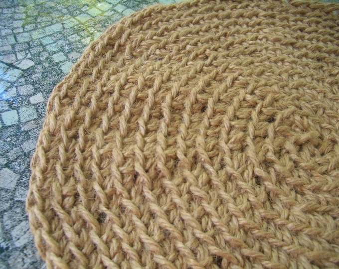 Sisal Rope Placemat Trivet or Mini Rug I Crocheted is a Etsy