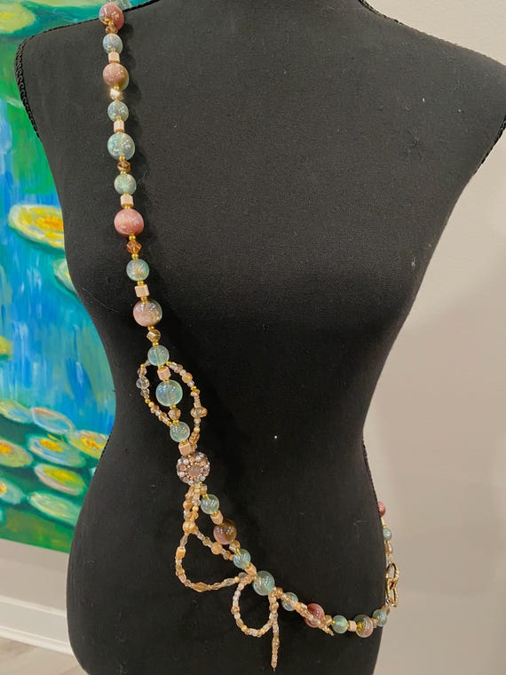 Hand made bodychain Amazon.com: Handmade Beads Body Chain, Mermaid Top Rave  main image 2