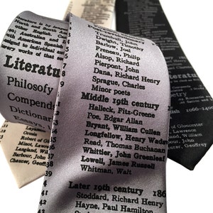 Literary Necktie. Dewey Decimal library classification for Literature. English teacher, librarian, writer, bookworm, author, reading gift. image 1