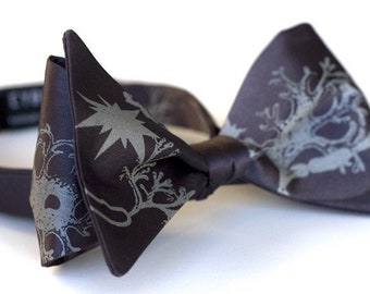 Axon & Dendrite Bow Tie. Neuron men's self tie bow tie. Brain anatomy, nervous system, brain cells. Gift for neurologist, Neuroscience gift