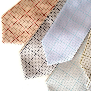 Graphische Krawattenpapier. Technische Gitter-Krawatte.  Im Siebdruck bedruckte Männerkrawatte. Perfektes Geschenk für Mathelehrer, Wissenschaft, Techniker, Design oder Geek.