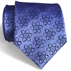 Atomic Model Necktie – Science Tie for Men – Molecule Print