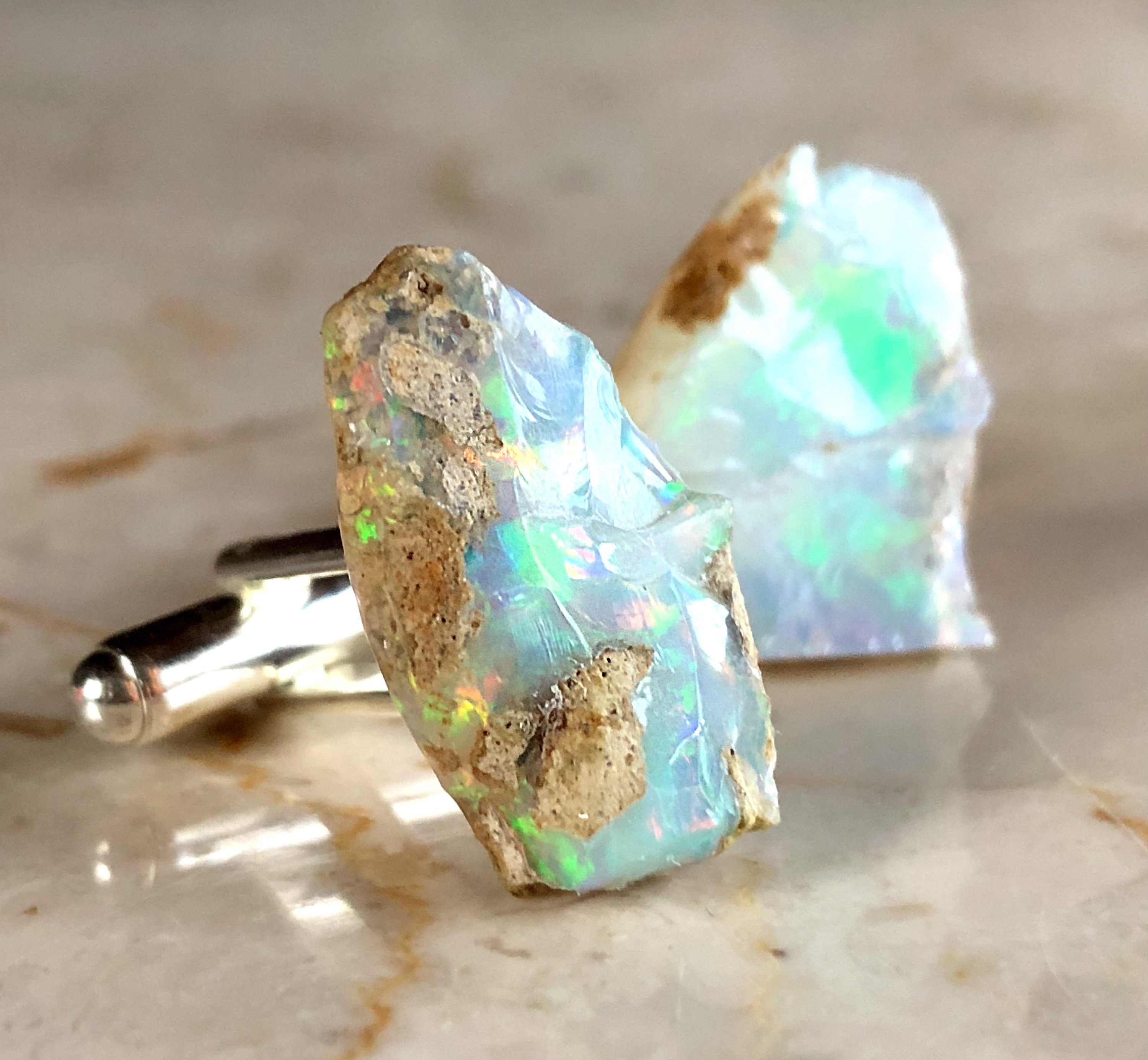 Fire Opal Cufflinks New Zealand