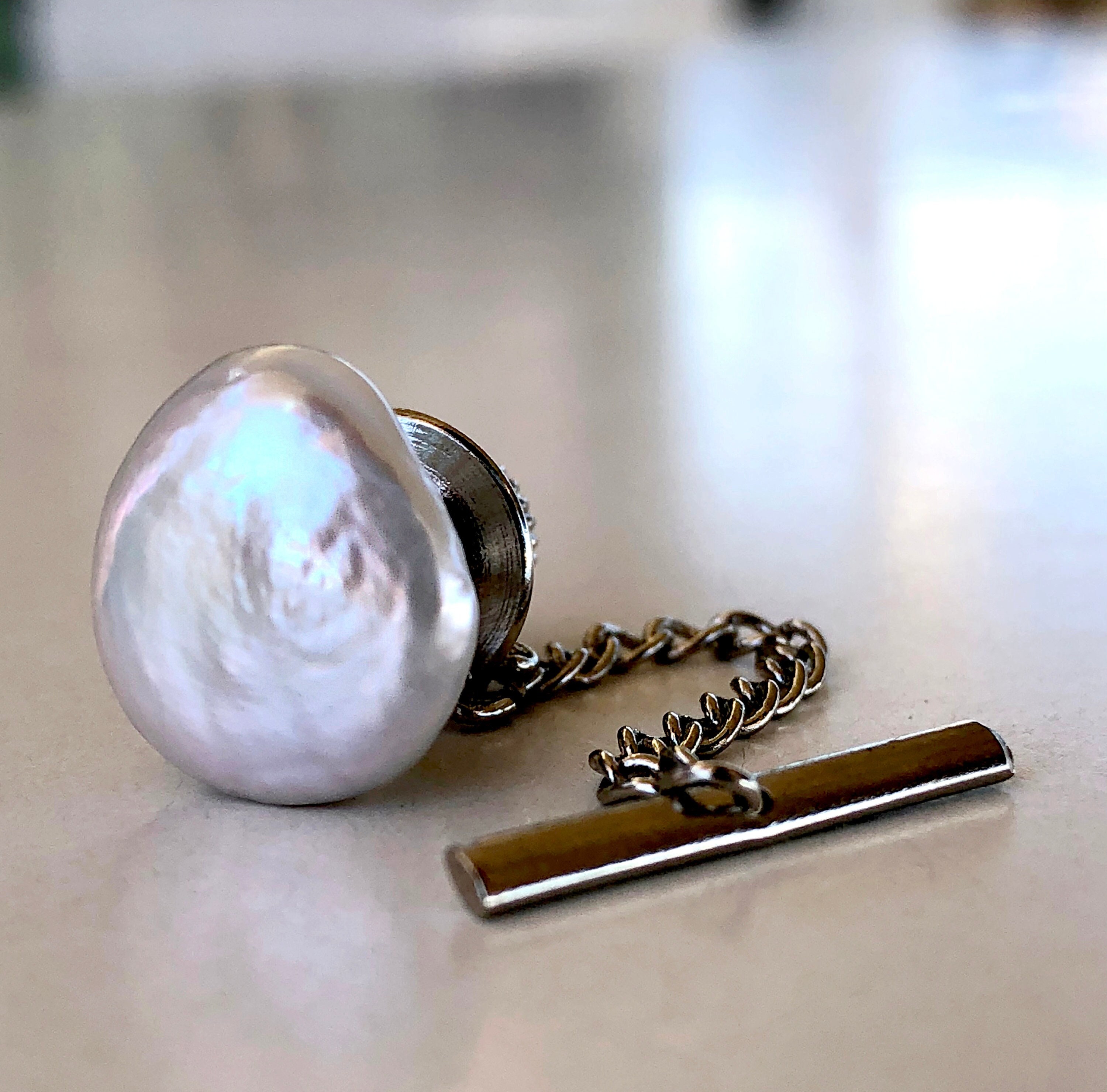 1920s Tie Clip - Etsy Elegant Silver and Purple Tie Clip vintage Victorian 1920s display picture 1