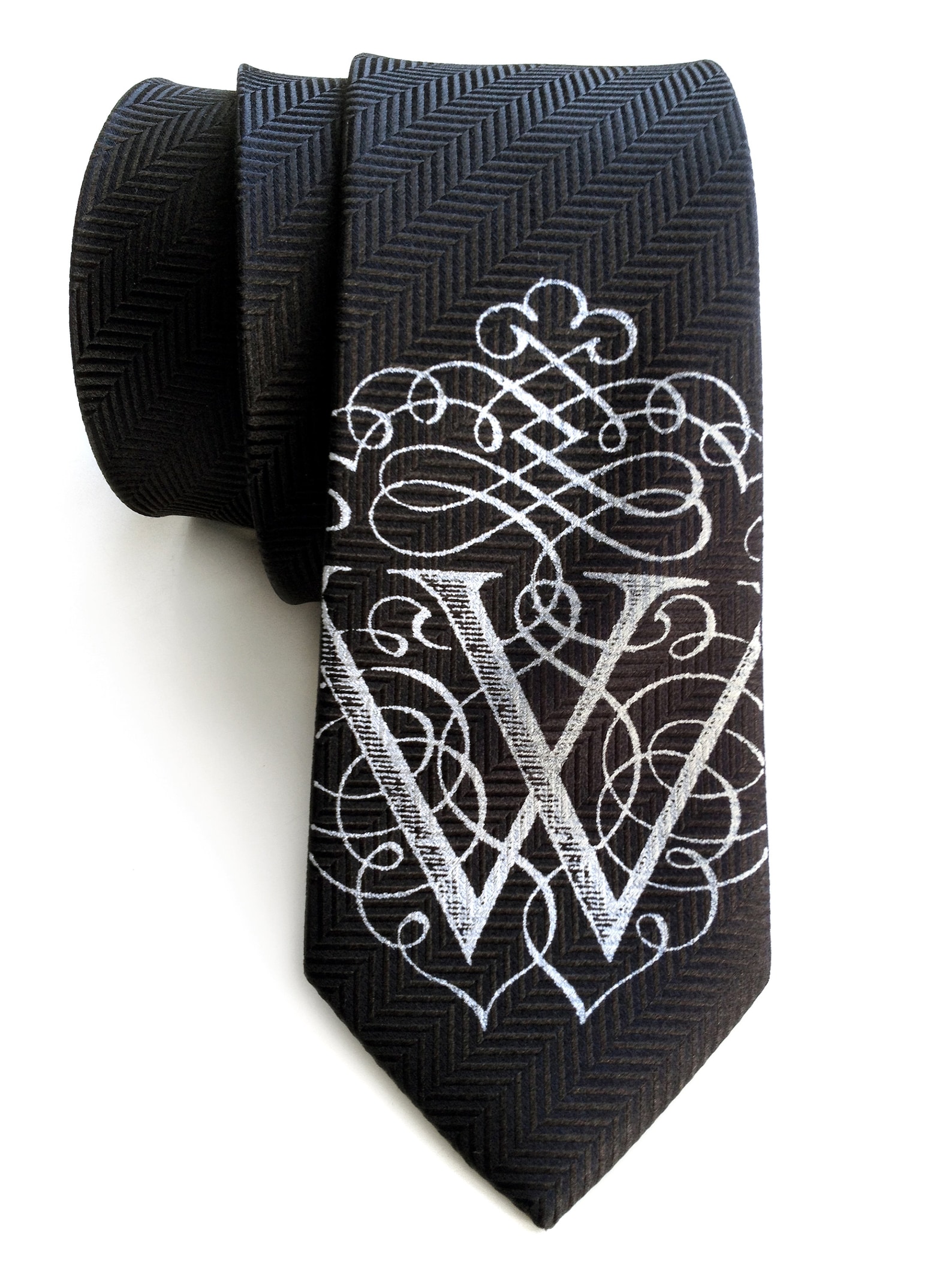 personalised mens tie