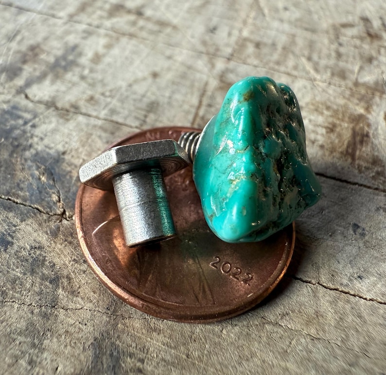 Turquoise Tuxedo Studs. Blue green, stone shirt stud set of 3, 4 or 5 buttons. Alternative formal tux studs for the groom, men's formalwear image 11