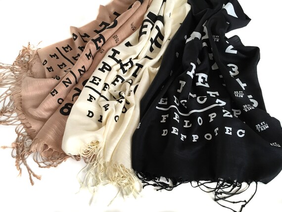 Eye Chart Scarf