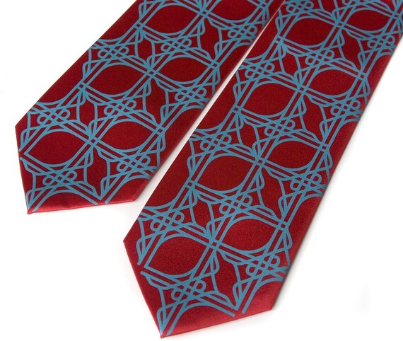 Items similar to 2 silk neckties - custom color groomsmen silkscreen ...