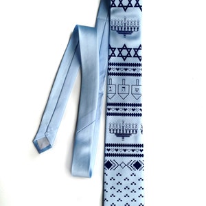 Funny Hanukkah Sweater Necktie. Hanukkah Tie. Jewish gifts for image 7
