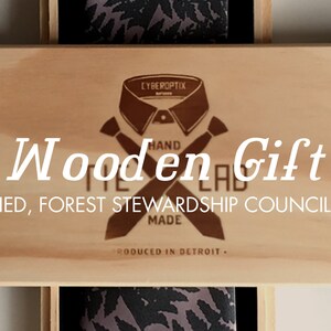 Wood Necktie Box, Velveteen Lined. Laser engraved, wood tie box. Fancy tie gift box, gift box for necktie. Pine tie box, wooden tie gift box image 5