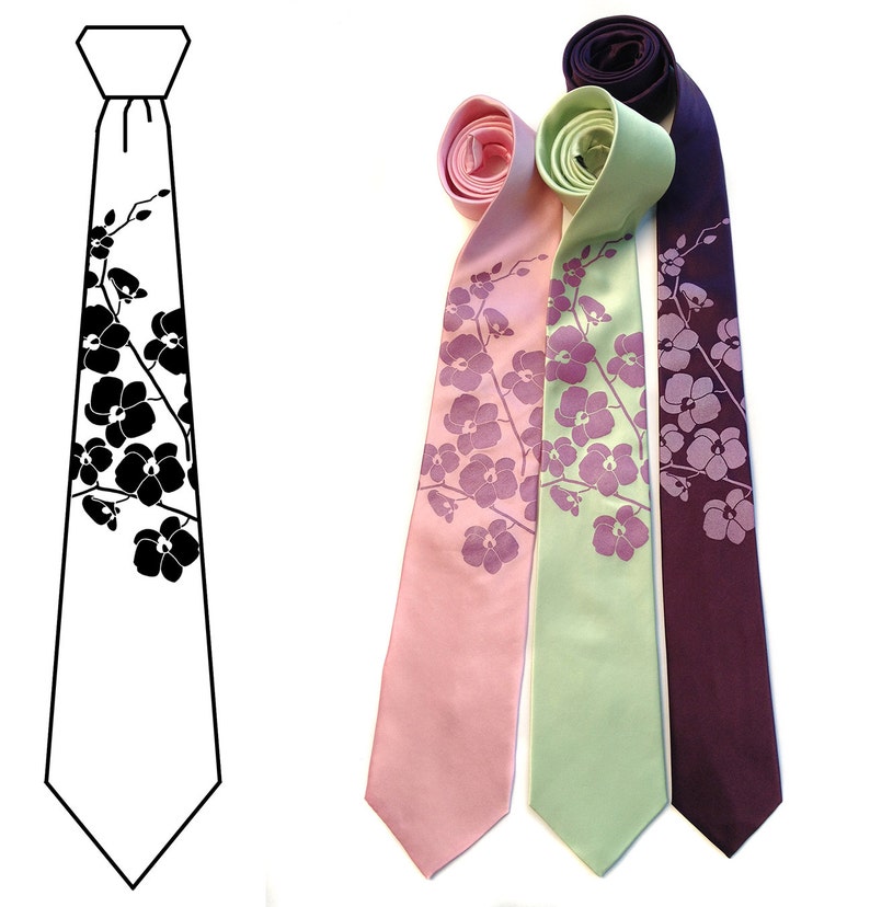 Orchid Douppion Silk Tie