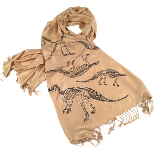 Animal Scarf Dinosaur Scarf Personalized Scarf Christmas Gift Gift for Her Autumn Scarf Dinosaur Personalised Gift, Print Scarf