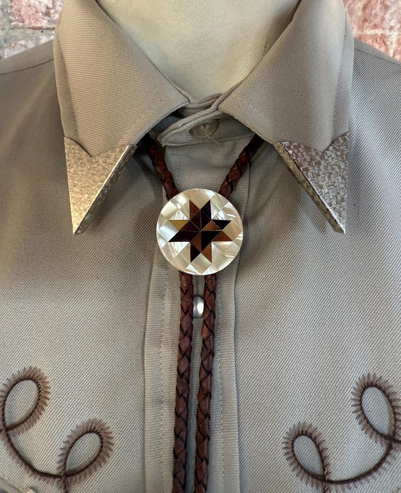 Western Bolo Tie, Nativo Indiano, Tribale, Bolo Tie, Cowboy Cravatta