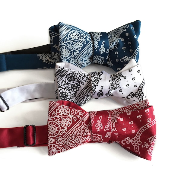 Western Bow Tie Etsy