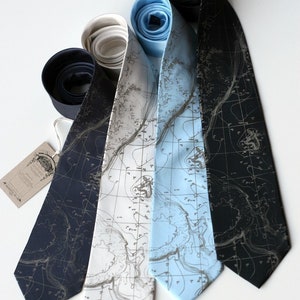 Contour Map Necktie. Scandinavia Topographic map tie, seafloor map, blueprint men's necktie. Engineer, ecology gift. Norway, Sweden, Finland image 7