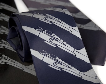 Airplane Necktie, airline pilot gifts for him. Air Force, fighter jet mens tie. Aircraft mechanic, Aviation enthusiast, flight instructor