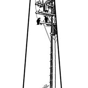 Op de afbeelding: Een zwart-witte illustratie van een stropdas met een ontwerp van een elektriciteitspaal met vogels die erop zitten en wortels die vanuit de basis groeien.
