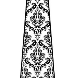 Damask Tie. Classic filigree wedding necktie. Elegant black and white damask groom's tie. Wedding ties floral, tie for groomsmen, best man image 4