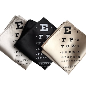 Regalo oftalmólogo. Regalo para optometrista. Gráfico ocular Cuadrado de bolsillo. Regalo oftalmólogo, regalo de óptico, tienda de óptica, regalo de estudiante de optometría