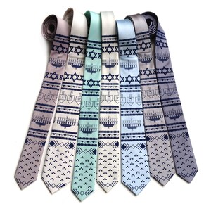 Funny Hanukkah Sweater Necktie. Hanukkah Tie. Jewish gifts for image 6