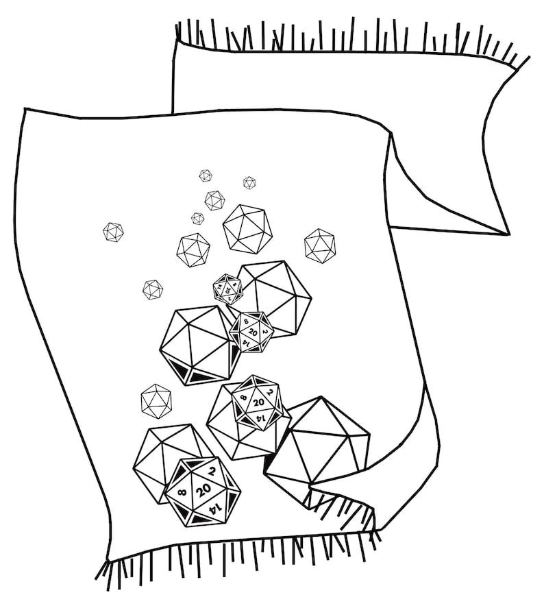 d20 scarf, critical role. RPG twenty sided die, bamboo pashmina. Nerd wedding, D and D inspired, polyhedral dice geek gift, gamer girl image 7