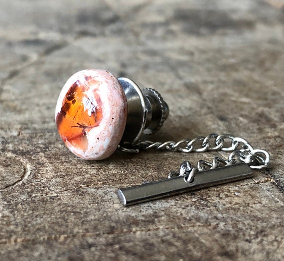 WG 白金 オーストラリアオパール　タイタックピン オパールのタイタック WG 白金 オーストラリアオパール タイタックピン