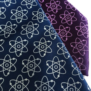 Atom Tie. Atomic model mens necktie, Science teacher gift, doctor, chemistry, molecule tie, science tie, Nuclear power plant, atomic energy image 3