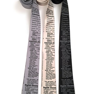 Literary Necktie. Dewey Decimal library classification for Literature. English teacher, librarian, writer, bookworm, author, reading gift. image 4