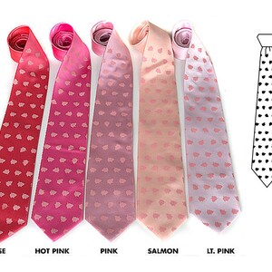 Pigs Print Tie, polka dot necktie. Piggy Porka-Dot Pink pig spotted tie. Gift for chef, foodie gift, bbq, tie with pink pigs, bacon lover image 4