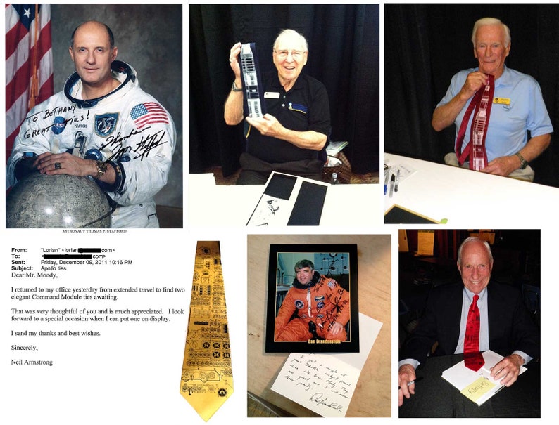 Apollo Cockpit men's silk necktie. Rocket science image 8