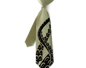 Little Boys Tie. Octopus, kids clip-on tie. Toddler necktie or youth tie, big kids necktie. Junior groomsmen wedding ties, ring bearer tie