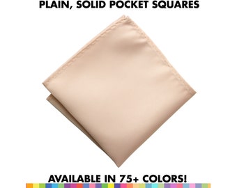 Solid Color Pocket Square. Plain pocket square, Vegan pocket square, groomsmen pocket squares, ballet pink & more! Pocket square for groom