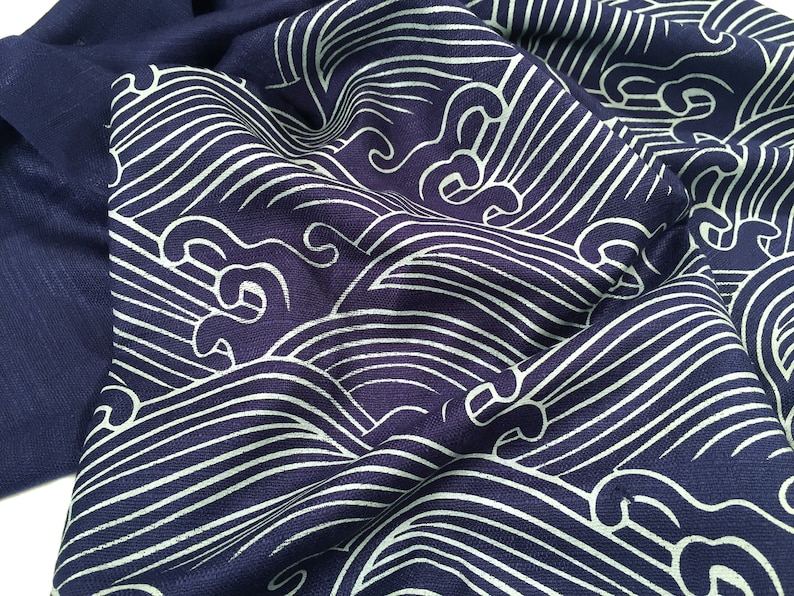 ocean waves Bamboo pashmina bridesmaid gift Japanese textile motif pashmina Crashing Waves scarf beach Mother of the bride gift Sea