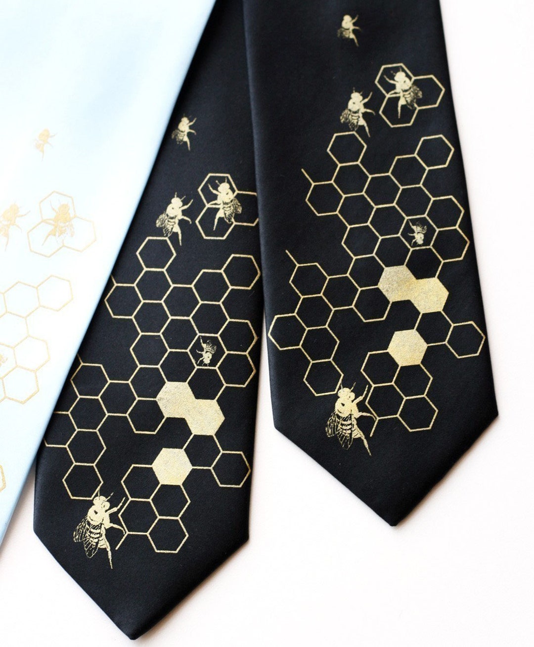 Bee Tie. Honey Bee Necktie Beehive Tie. Honeycomb Bee Hive - Etsy Singapore