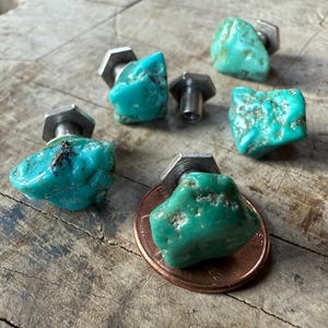 Turquoise Tuxedo Studs. Blue green, stone shirt stud set of 3, 4 or 5 buttons. Alternative formal tux studs for the groom, men's formalwear image 12