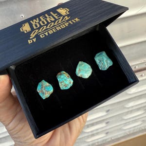 Turquoise Tuxedo Studs. Blue green, stone shirt stud set of 3, 4 or 5 buttons. Alternative formal tux studs for the groom, men's formalwear image 15