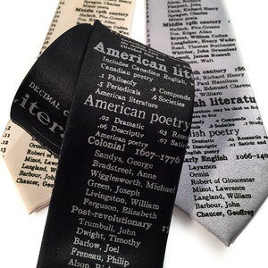 Literary Necktie. Dewey Decimal library classification for Literature. English teacher, librarian, writer, bookworm, author, reading gift. image 3