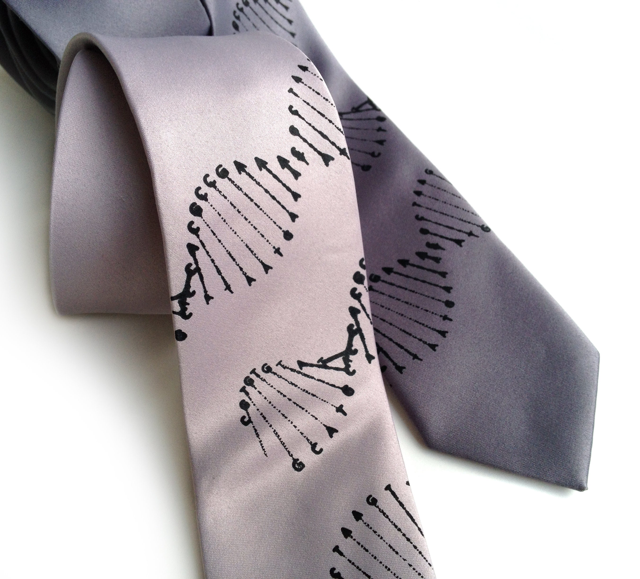 Compulatory Tie DNA Necktie. DNA Double Helix Human Genome Mens Tie. Molecular ...