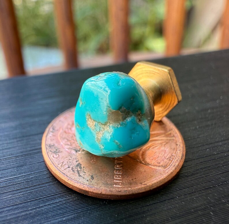 Turquoise Tuxedo Studs. Blue green, stone shirt stud set of 3, 4 or 5 buttons. Alternative formal tux studs for the groom, men's formalwear image 5