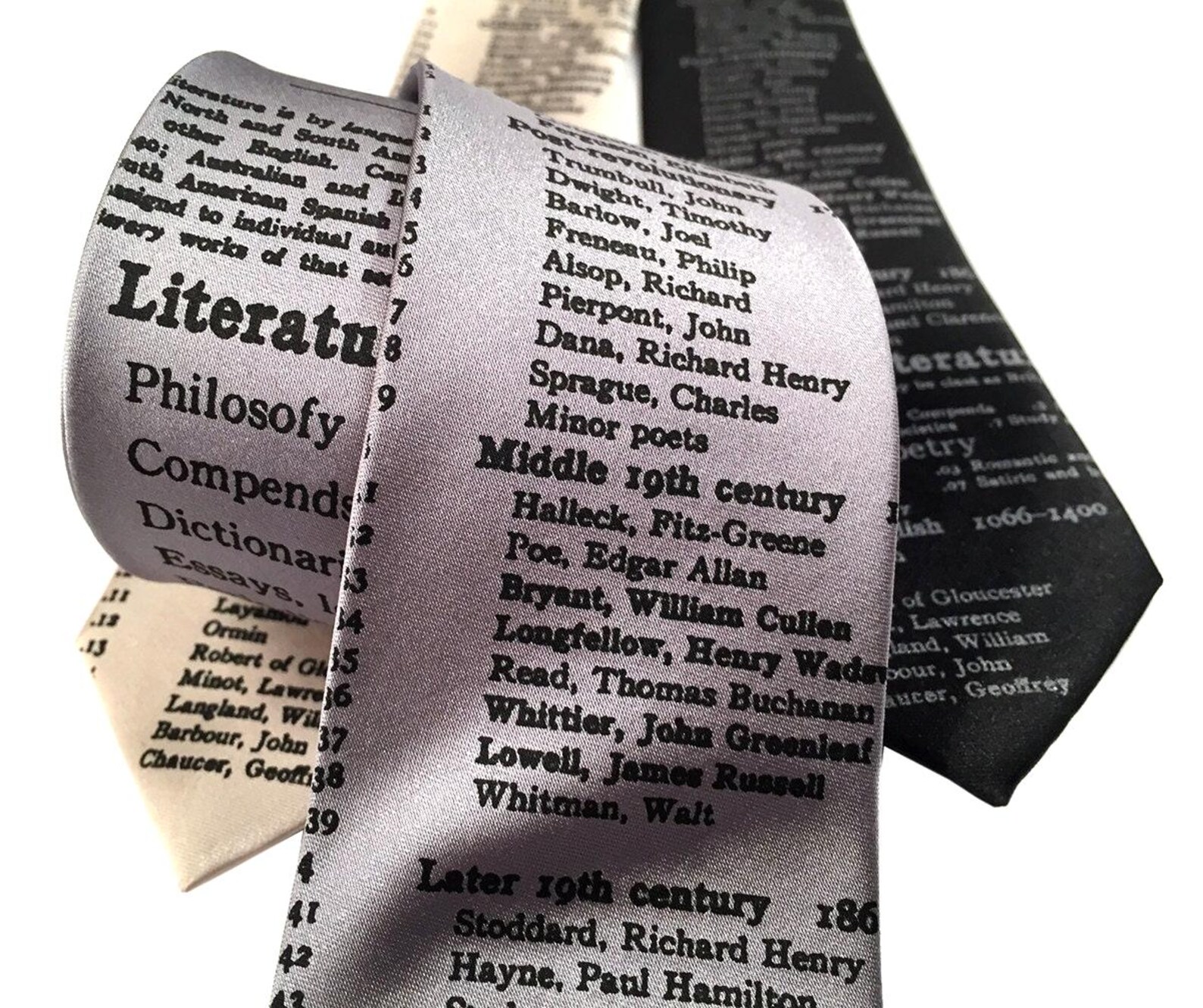 Tie Elibrary Literary Necktie. Dewey Decimal Library Classification for Literature ...