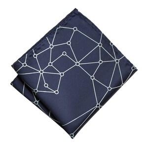 Blockchain Pocket Square. Decentralized distributed network, geometric hanky crypto cryptocurrency ethereum bitcoin virtual currency finance image 3